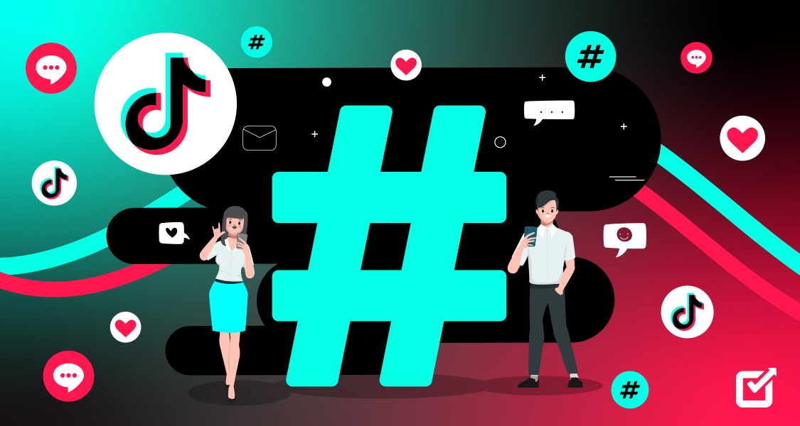 using tiktok hashtags