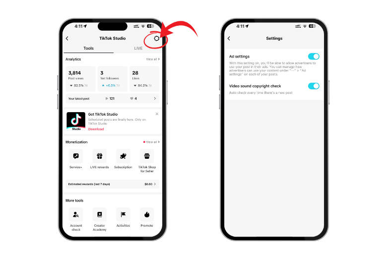 authorization ad step to get spark code on tiktok
